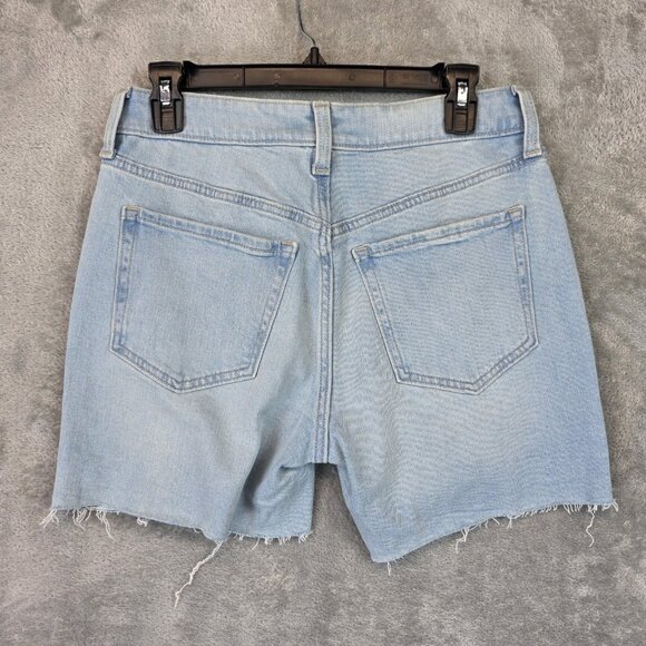 Old Navy Shorts Womens 4 OG Straight 5 Inch Inseam High Rise Denim Summer Casual - Picture 8 of 10